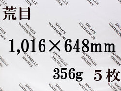 【送料無料】アルシュ 水彩紙　荒目　３５６ｇ　１,０１６×６４８（枚数選択）