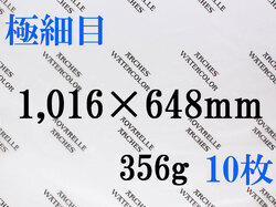 【送料無料】アルシュ 水彩紙　極細目　３５６ｇ　１,０１６×６４８　１０枚