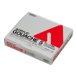 ホルベイン アクリルガッシュ 基本色5色セット D421 （6号 20ml）