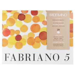 ファブリアーノ５ 水彩紙 ブロック  F5B-31x41 中目 20枚