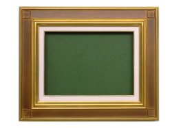 同志舎】油彩額 宮廷（金＋ベージュ） F0号[油絵・日本画用