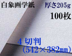 ミューズ　白象画学紙＜特厚口170K＞　４切判　１００枚