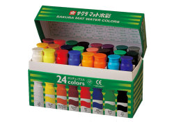 サクラ マット水彩24色(12ml)ポリチューブ入り