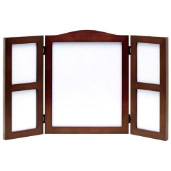 ナチュラルフォトフレーム RB15280C 左右Ｌ判４穴、中央インチ判[ラーソンジュール]