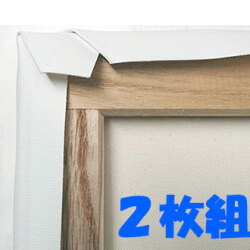 張りキャンバス（綿化繊） 中目　２枚組 [油彩アクリル兼用]