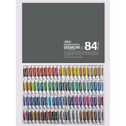 ホルベイン ガッシュ（不透明水彩絵具） ８４色セット ５号チューブ