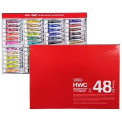 ホルベイン・透明水彩絵具　４８色セット　２号チューブ