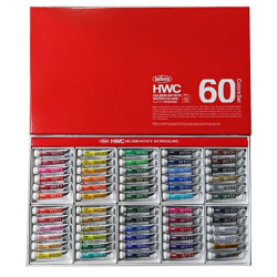 ホルベイン・透明水彩絵具　６０色セット　２号チューブ