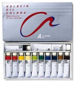 ホルベイン・油絵具Ａセット（１２色）