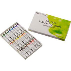クサカベ水彩絵具　２４色セット　NW-24　（2号チューブ）