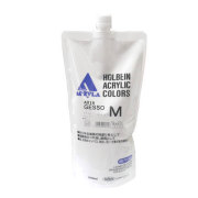 ホルベイン　アクリラメディウム　ジェッソ（Ｓ，Ｍ，Ｌ，ＬＬ）　９００ｍｌ　詰替用