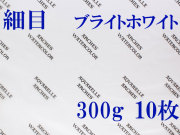 アルシュ水彩紙 ブライトホワイト　細目　３００ｇ　５６０×７６０ｍｍ　１０枚組