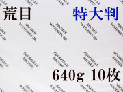アルシュ 水彩紙　荒目　６４０ｇ　１,０５０×７５０　１０枚