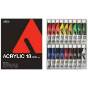 ホルベイン アクリリックカラー  スクール１８色セット[アクリル絵具]（12mlチューブ）