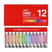 ホルベイン 透明水彩絵具 ルミナスカラーズ １２色セット ２号チューブ(5ml) W794