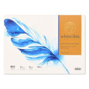 ホワイトアイビス水彩紙　ブロック WIBH-F4 細目（厚さ300ｇ） Ｆ４ 　[スケッチブック]