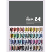 ホルベイン ガッシュ（不透明水彩絵具） ８４色セット ５号チューブ