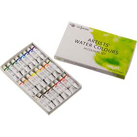 クサカベ水彩絵具　２４色セット　NW-24　（2号チューブ）