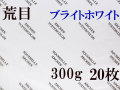 アルシュ水彩紙 ブライトホワイト　荒目　３００ｇ　５６０×７６０ｍｍ　２０枚組