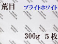 アルシュ水彩紙 ブライトホワイト　荒目　３００ｇ　５６０×７６０ｍｍ　５枚組