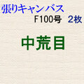 純麻張りキャンバス 中荒目 Ｆ１００号 ２枚組