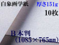 ミューズ　白象画学紙＜厚口125K＞　Ｂ本判　１０枚