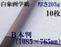 ミューズ　白象画学紙＜特厚口170K＞　Ｂ本判　１０枚