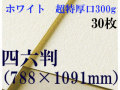 ミューズ　ホワイトワトソン＜超特厚口300g＞四六判（1,091mm×788mm） ３０枚