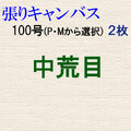 純麻張りキャンバス 中荒目 １００号（P・Mから選択） ２枚組