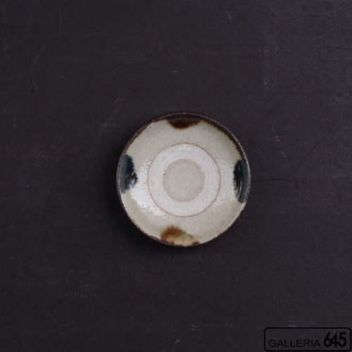 3寸皿（茶紺丸）：松田共司 ：014006-3