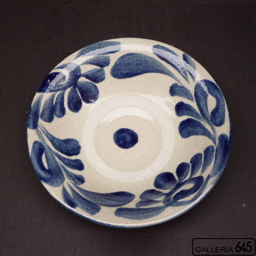 7寸皿(唐草）：松田共司 ：014125-1