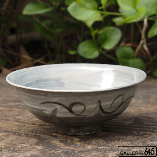 絵刷毛目碗：矢野直人：033044