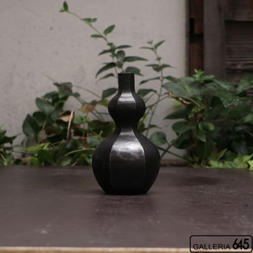 黒釉徳利：矢野直人：033138