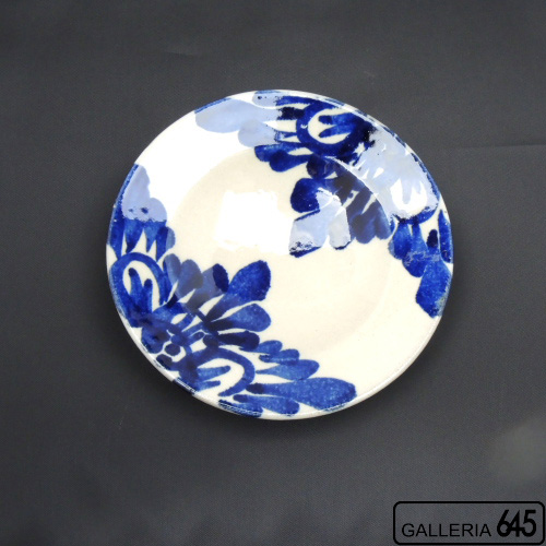 5寸皿（花唐草）：眞喜屋 修 ：035037