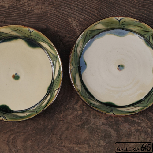 7寸平皿（緑波）：福田健治:039034
