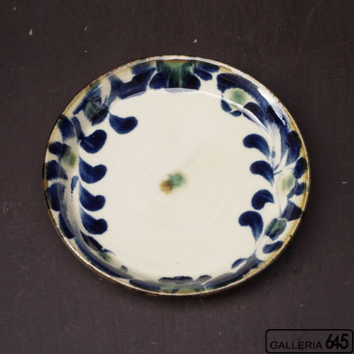 6寸平皿（唐草）：福田健治:039095