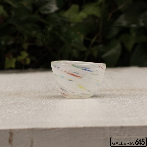 ぐい呑み（虹のかけら）：Glass Studio尋：085031