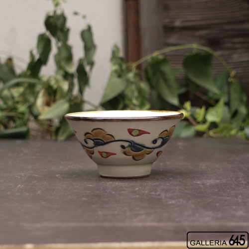 4寸マカイ（線彫唐草文）：國場 一：094004-B