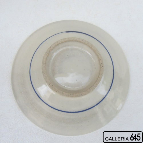染付蕾唐草草色差6寸皿（唐草）：壹岐幸二