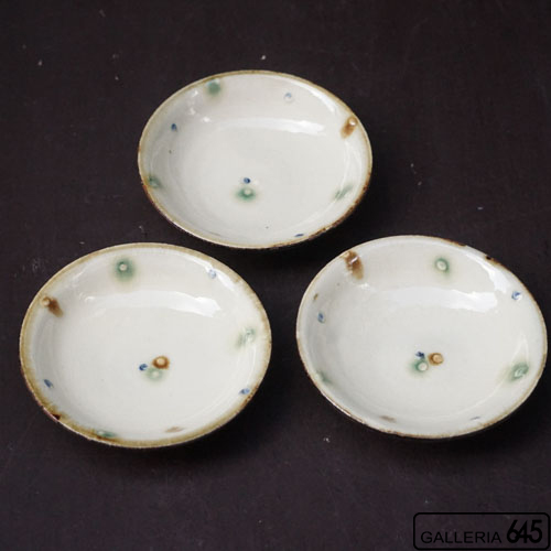 4寸皿（2彩ドット）