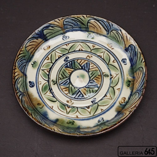 7寸平皿（うす緑）：福田健治:039122