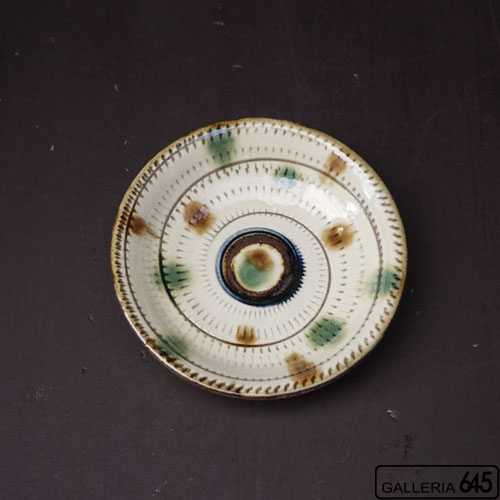 5寸皿(飛びかんなドット):福田健治:039219