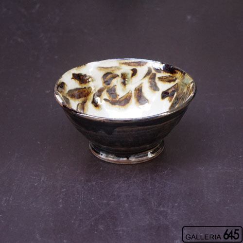 5寸鉢(茶唐草):福田健治:039300-2