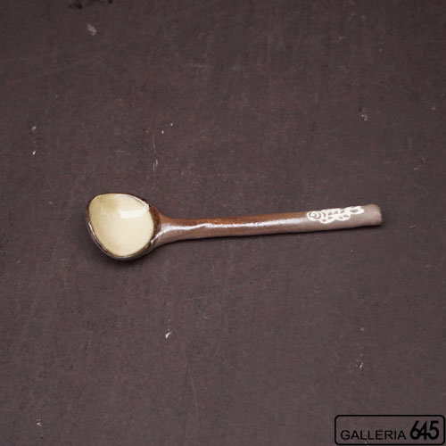 魚文スプーン（焼〆）：與 宏文:041051-2