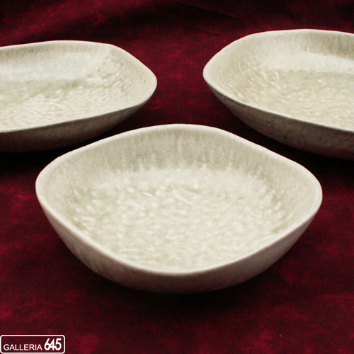 灰粉引角鉢（小）：千葉光広：058011