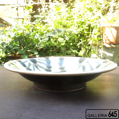 土本 皿 7寸皿（呉須）：野本 周