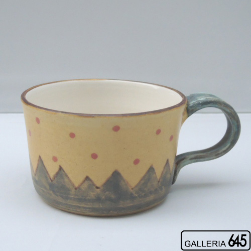 マグ（黄・大）（青）：工房ことりの：084014