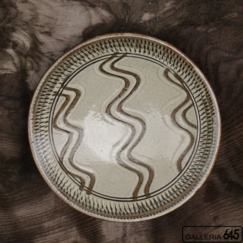 尺皿（指描き）：菅原　謙 ：096010-4