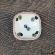 四角豆皿（青緑）：眞喜屋 修 ：035101