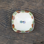四角豆皿（2彩ドット）：眞喜屋 修 ：035102